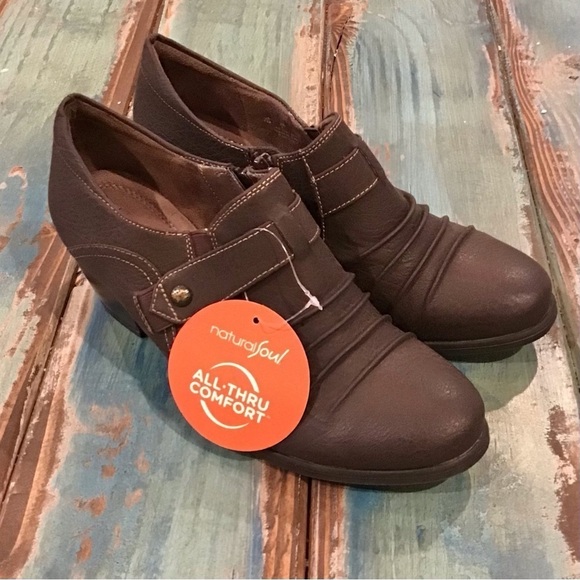 SOUL NWT Naturalizer Kariano Bootie Size 7 Ankle Boots Brown Comfort Shoes - Picture 3 of 11